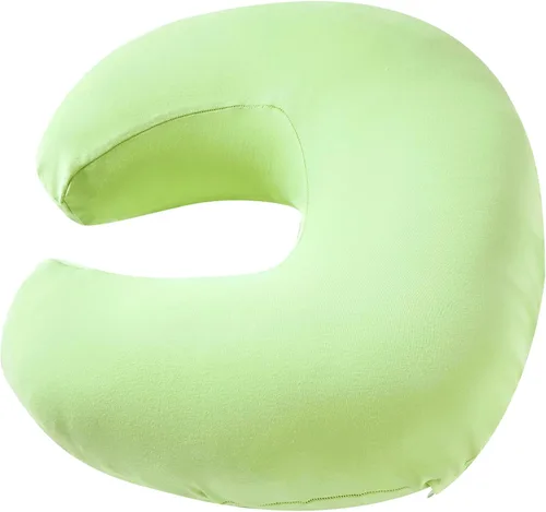 Vista 4 de Almohada de lactancia, almohada de lactancia materna de talla grande, soporte original para bebés, niños y niñas, esenciales para la lactancia Verde