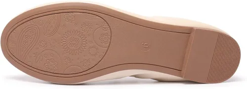 Vista 4 de LM Zapatos planos de ballet para mujer, zapatos planos de punta redonda, zapatos de vestir informales, plegables, portátiles, para viajar