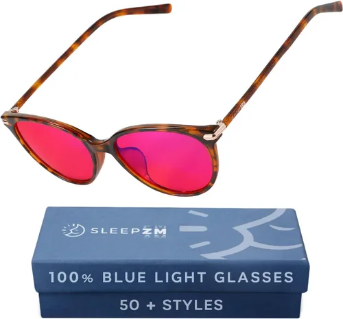 Vista 23 de Sleep ZM Blue Light Blocking & Light Sensitivity Glasses - 8 Lens Types for Comfort, Relaxation, Sleep & Relief - 50+ Styles