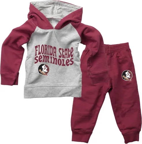 Vista 6 de Wes and Willy Conjunto de pantalón y sudadera con capucha universitaria para bebés y niños pequeños