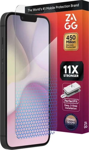 Vista 14 de ZAGG XTR para iPhone SE (3ª/2ª generación), 8, 7, 6s, 6, vidrio, protección D3O de borde a borde, filtro de luz azul, InvisibleShield, sensibilidad