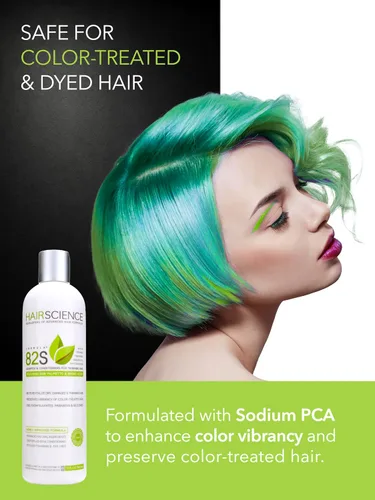 Vista 7 de Hair Science Fórmula 82S Champú para la salud del cuero cabelludo y el cabello Con palma enana americana y biotina Para preocupaciones