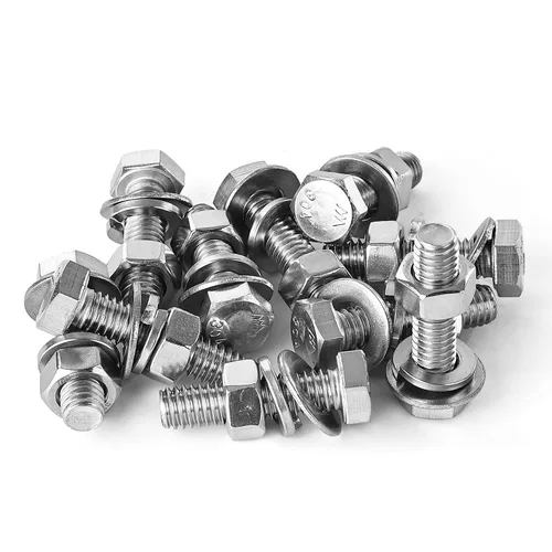 Vista 8 de Kit surtido de tornillos de cabeza hexagonal de 5/16-18 x 1-1/2 pulgadas, tuercas, arandelas planas y de bloqueo, acero inoxidable 304 (18-8), rosca