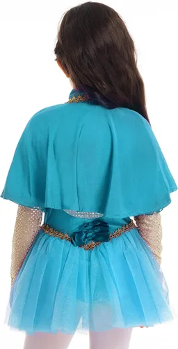 Vista 4 de Moggemol Disfraz de maestro de anillo de circo para niñas vestido tutú capa y pulsera para Halloween fiesta de cosplay