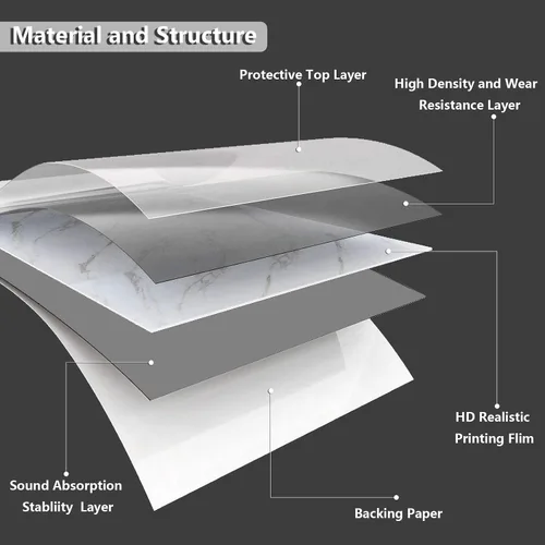 Vista 9 de VEELIKE Azulejos de mármol blanco para despegar y pegar de 12 x 24 pulgadas, suelo de vinilo impermeable para baño, autoadhesivo, extraíble
