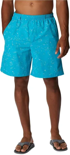 Vista 64 de Columbia Super Backcast - Pantalón corto de agua para hombre Impresión de tinte negro