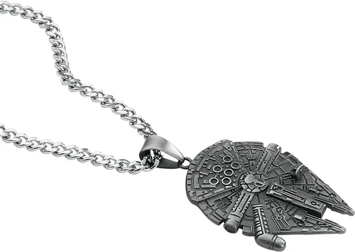 Vista 3 de Collar con colgante de halcón milenio de Star Wars, Metal, N A