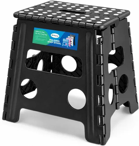 Vista 18 de Dyforce Taburete plegable de 9 pulgadas para niños y adultos, taburete de pie plegable y ligero para niños pequeños, cocina, baño, capacidad de 300