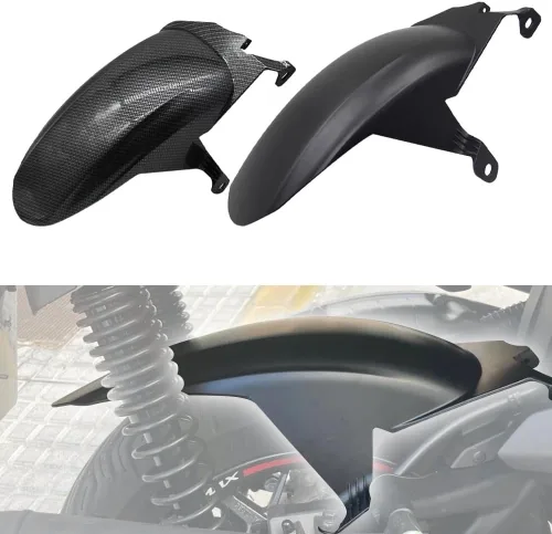 Vista 2 de F - Guardabarros trasero de motocicleta para Yamaha Xmax X-MAX 300 250 2018-2021 Y (color negro)