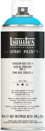 Vista 63 de Liquitex - Pintura en aerosol Professional, 12 oz (400 ml), Azul brillante