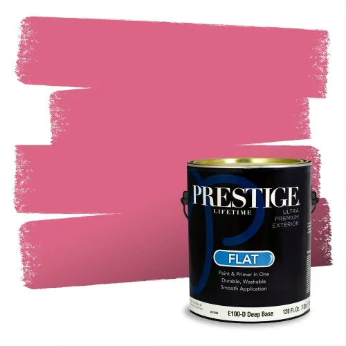 Vista 404 de Prestige Paints Pintura exterior e imprimación en uno, 1 galón, plano, coincidencia comparable de Valspar* Amber Rose*