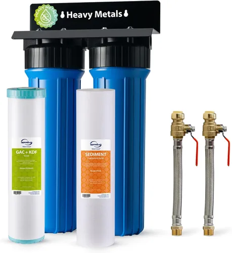 Vista 15 de iSpring WGB21B-DS+AHPF12MNPT16X2 Sistema de filtración de agua para toda la casa de 2 etapas con filtro CTO y filtro anti-incrustaciones, conectores