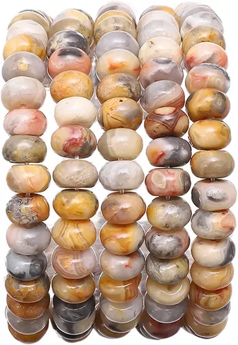 Vista 18 de BEADIA Cuentas de piedra natural africana de turquesa faceted rondelle 3x4mm semipreciosas sueltas para hacer joyas 38cm