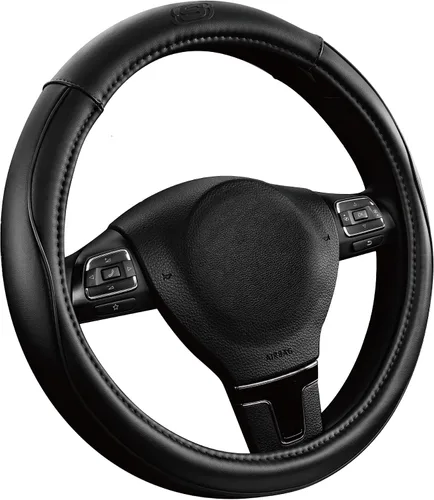 Vista 8 de Skechers Funda de volante de espuma viscoelástica, Funda de volante de microfibra con ribete deportivo de ajuste universal de 14" 1/2-15" Protector