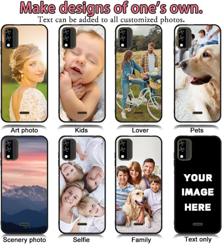 Vista 6 de Styletify Funda de teléfono personalizada para Blu View 2, collages de múltiples imágenes, funda personalizada con texto fotográfico, a prueba