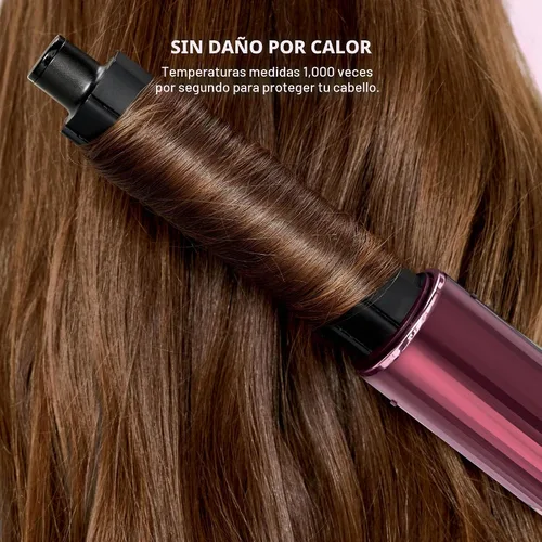 Vista 10 de Shark FlexStyle, sistema Air Multi-Styler y secado, cereza negra, HD457CR Sin daños por calor, un giro entre la secadora y el moldeador, 4 ajustes