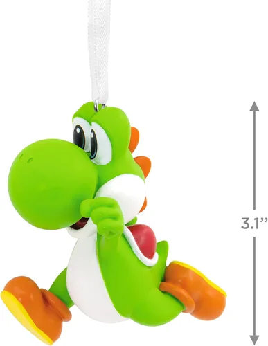 Vista 4 de Hallmark Nintendo Super Mario Yoshi - Adorno navideño de resina