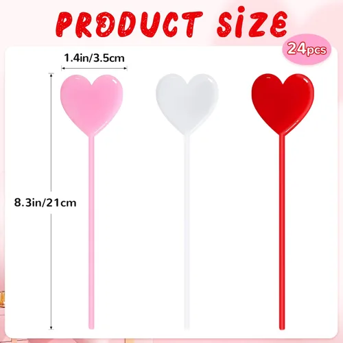 Vista 2 de 24 piezas de manos adhesivas de San Valentín, juguetes elásticos con forma de corazón para regalos del día de San Valentín, premios, bolsas