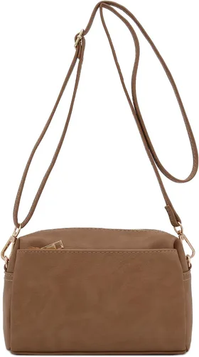 Vista 62 de FashionPuzzle Triple Zip Small Crossbody Bag