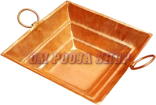 Vista 2 de Pirámide Yagna Havan Kund en Cobre Puro