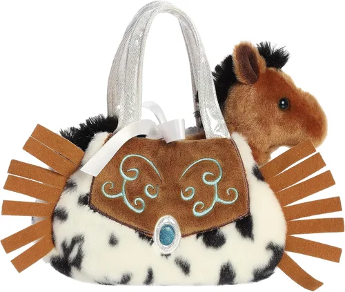 Vista 2 de Aurora Fashion Fancy Pals Western Fringe - Peluche con elegante bolso para divertirse con disfraz, perfecto para niños de 3 años, disfraces