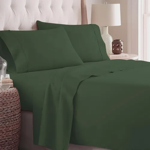 Vista 22 de Danjor Linens - Juego de sábanas tamaño completo para adolescentes, sábanas premium de hotel con 4 fundas de almohada, microfibra cepillada ligera
