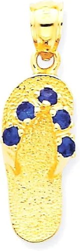 Vista 9 de Collar con colgante de oro amarillo de 14 quilates en septiembre 3Dcirconita cúbica joyería fina para mujer regalos para ella