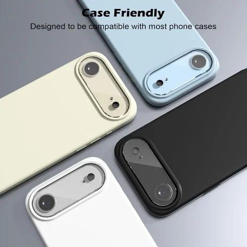 Vista 8 de CloudValley Paquete de 3 protectores de lente de cámara de aire para iPhone 17, película resistente a los arañazos estándar militar, pantalla