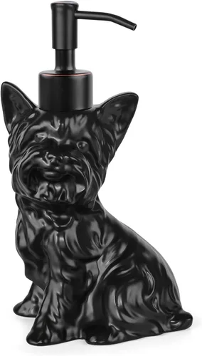 Vista 19 de Dispensador con Forma de Bulldog Francés de Jabón/Loción/Desinfectante de Manos Dispensador con Bomba de Cerámica de Acero Inoxidable Bulldog