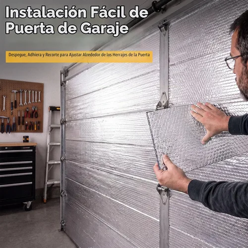 Vista 4 de Cinta aislante reflectante de doble burbuja, envoltura aislante de tubería de CA autoadhesiva para manguera de CA, conducto HVAC, manguera