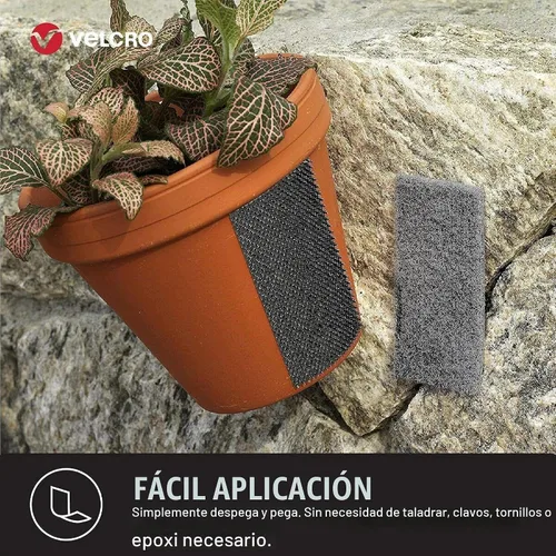 Vista 5 de Cinta resistente para exteriores de Velcro, de 10 pies x 1 pulgada, color negro con adhesivo para pegar Fuerte poder de sujeción resistente al