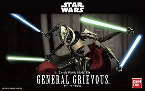 Vista 7 de Bandai Hobby Star Wars 1/12 Modelo de plástico General Grievous "Star Wars", Blanco