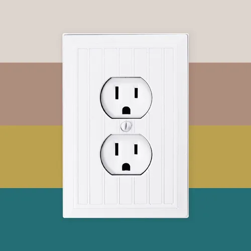 Vista 8 de Decor - Placa de pared para cubierta de toma de corriente eléctrica dúplex, placa de interruptor individual de 1 banda, cubierta de receptáculo
