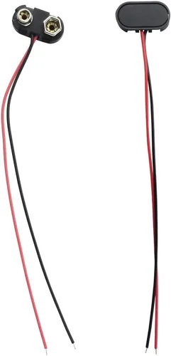 Vista 6 de Conector de batería de 9 V, 10 piezas tipo T de 9 voltios conector de hebilla de plástico duro utilizado en experimentos estudiantiles, u otros