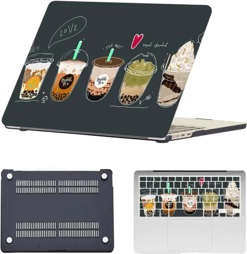 Vista 14 de Funda compatible con MacBook Air de 11 pulgadas 2015-2010 A1465 A1370, diseño impreso de plástico para laptop, carcasa protectora Air de 11.6