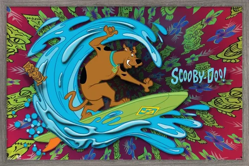 Vista 9 de Trends International Scooby-Doo - Póster de pared de surf, 22.375 x 34 pulgadas, versión premium sin marco