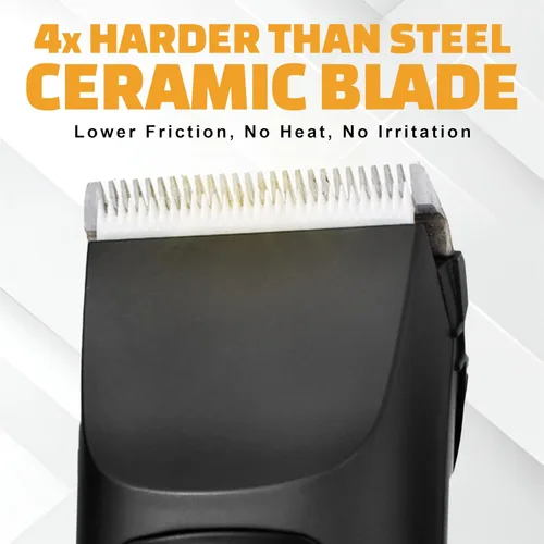 Vista 3 de Brio Beardscape V1 Recortador de barba para hombre profesional con cuchilla de cerámica de baja fricción, recortador de pelo inalámbrico profesional