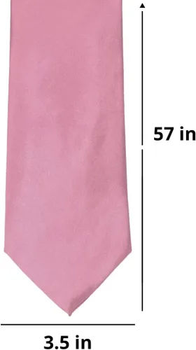 Vista 478 de tiemart Corbata de color sólido para hombre Longitud estándar