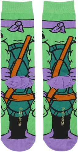 Vista 3 de Bioworld Teenage Mutant Ninja Turtles Animigos Mens Crew Socks