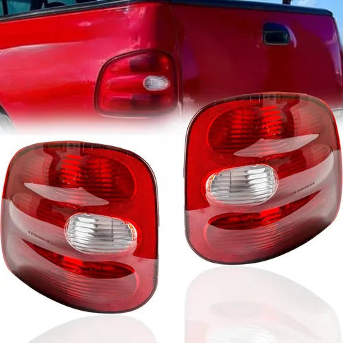 Vista 9 de Repuesto para Ford F-150 1997-2000 Stepside, Lightning, Lariat, Base, XL, cumple con XLT DOT/SAE, montaje de luz trasera halógena, lado