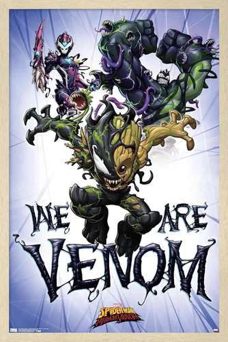 Vista 7 de Trends International Marvel Comics TV - Póster de pared de Spider- Man: Maximum Venom - We Are Venom, 22.375 x 34 pulgadas, versión enmarcada
