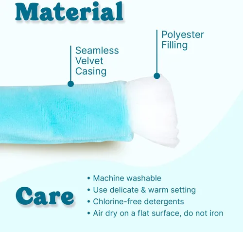 Vista 3 de Ultra Suave 1kg (2.2 LBS) Hilo Grueso para Tejer a Mano, Hilo de Tubo de Tela de Terciopelo Luxuoso para Hacer Bolsos, Almohadas, Mantas, Azul Ártico