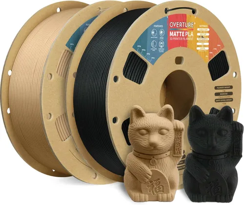 Vista 44 de OVERTURE Matte PLA Filament 1.75mm 1kg for FDM 3D Printer (Baby Pink)