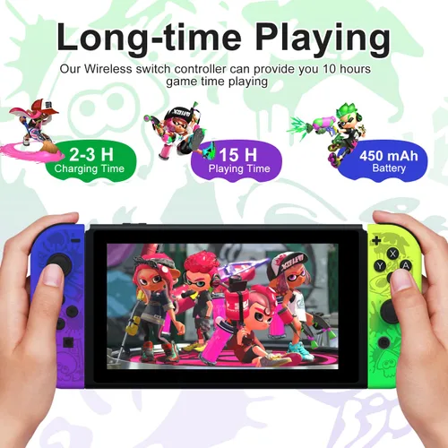 Vista 7 de LIELIELV Controller for Nintendo Switch,Replacement Switch Controllers with Dual Vibration,Wake-up,Motion Control