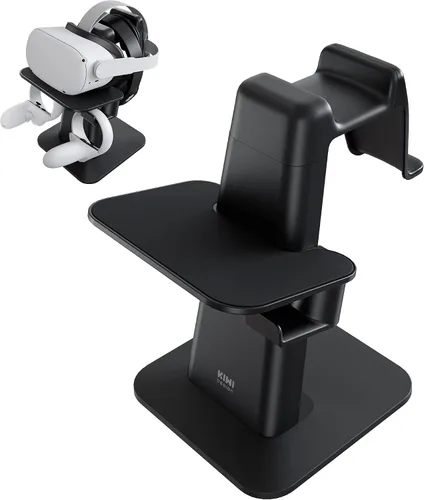 Vista 2 de KIWI design Accesorios de soporte VR y protector de lente compatible con accesorios Quest 2