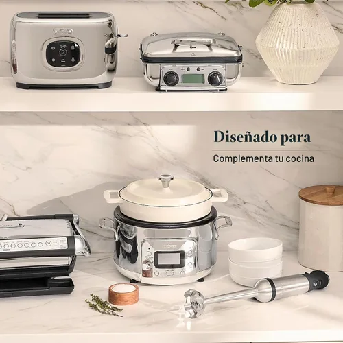 Vista 9 de All-Clad Electrics - Licuadora de inmersión de acero inoxidable de 2 piezas, función turbo de 600 vatios, desmontable, control de velocidad