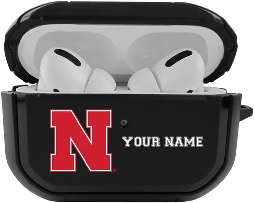 Vista 9 de Colegial - Funda negra duradera para Apple AirPods Pro (1ª/2ª generación) con mosquetón - Alabama Crimson Tide