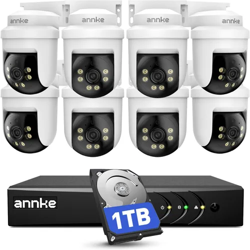 Vista 10 de ANNKE Sistema de cámara de seguridad al aire libre con cable de 8CH 5MP