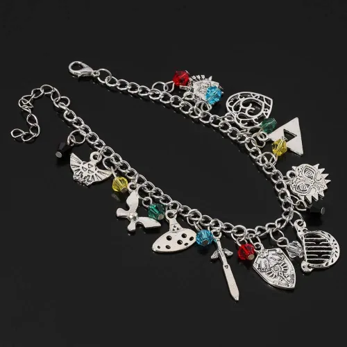 Vista 4 de Winssi Zelda Pulseras y collar Zelda para los fans de cosplay