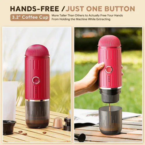 Vista 12 de Máquina de café espresso eléctrica portátil para cápsulas
